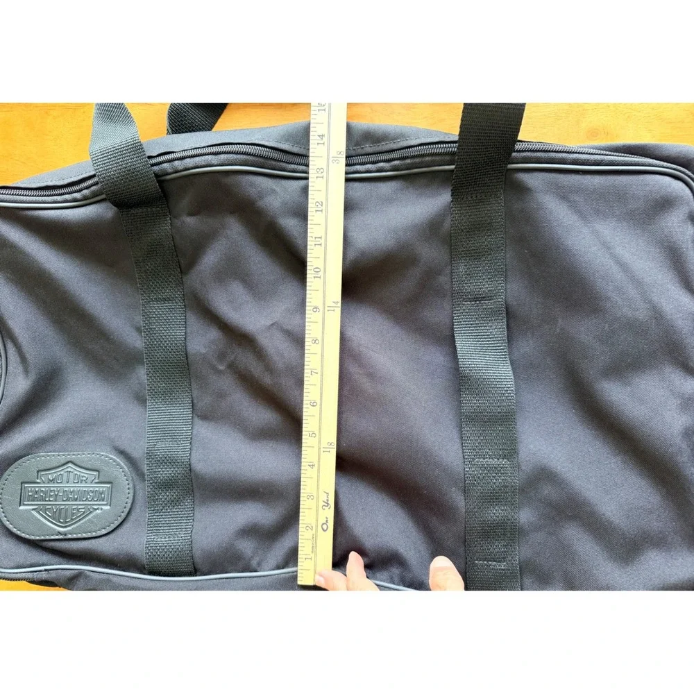 Harley Davidson Black Duffel‎ Bag Motorcycle Saddle Biker Travel Bag XL
